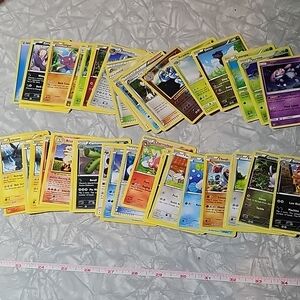 Colorful Pokémon Trading Card Collection